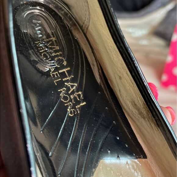 8,5 Michael Kors MK black Fulton ballet shoes flats loafers guc - Picture 8 of 8